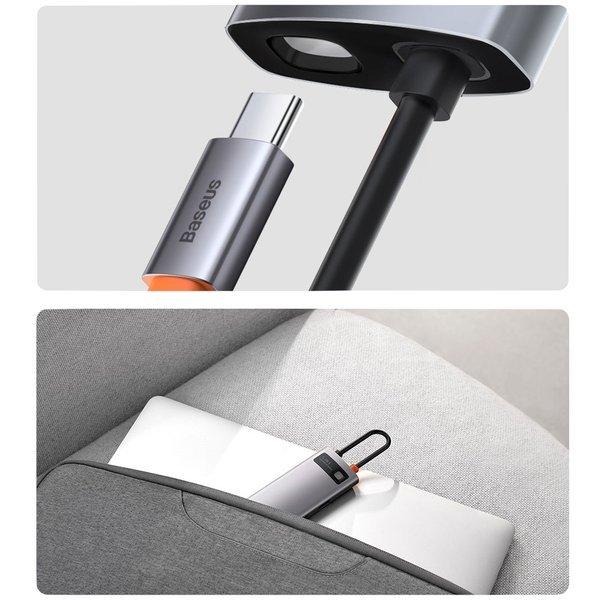 Baseus CAHUB-CX0G USB-C (3xUSB 3.0, 1xUSB-C PD 100W, HDMI 4K)