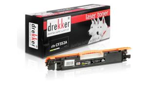DLH-CF352A (130A) - yellow, toner Drekker, 1000 stron (zamiennik CF352A) (HP Color LaserJet Pro M176n, M177fw)