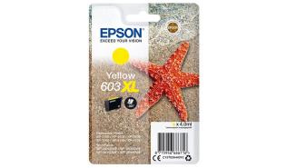 C13T03A44010 (603XL) - yellow, oryginalny wkład z atramentem Epson, 3,4 ml, 150 stron (Epson XP-2100 XP-2105 XP-2150 XP-2155 XP-3100 XP-3105 XP-3150 XP-3155 XP-4100 XP-4105, XP-4105 XP-4150)
