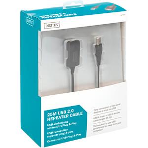 Digitus Repeater USB (przedłużacz aktywny) (25.0 m) USB (AM) / USB (AF) USB 2.0 czarny [DA-73103]