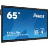 65’’ Iiyama TE6514MIS-B1AG X (VA LED, 3840x2160, 400, 6.5ms, 60Hz) (5xHDMI, 1xDP 1.2, 1xUSB-C 3.0/DP 1.2 PD100W, 1xUSB-C 3.0/DP 1.2 PD15W) głośniki (2x18W), czarny