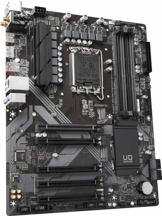 Gigabyte B760 DS3H AX (Intel B760) [S1700, 4xDDR5 do 7600MHz, (HDMI 2.1, DP 1.2) (2xM.2, 1xPCIe 4.0 x16, 4xPCIe 3.0 x16 (x1)), WIFI 6E, BT 5.3, ATX]