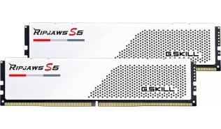 DDR5 32GB (2x16GB) 6000 MHz G.Skill Ripjaws S5 White CL30 XMP 3.0 30-40-40-96 1.35V [F5-6000J3040F16GX2-RS5W]