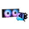 MSI MAG CoreLiquid C240 CPU Cooler (2x120 mm, 4-pin PWM + 3-pin ARGB, ARGB) (wodne) [306-7ZW2R11-813]