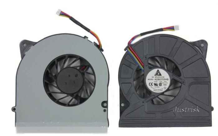 Wentylator do notebooka Asus G71 G71G G71GX G71G-A2 G71GX-A1 G72 X71 X71S X71SL N70 N90 M70 F70SL F90SV X56 X57 X58 X70 X71 - 4pin [KDB0705HB-8E61, UDQFLZH22DAS, KDB0705HB-7H95]