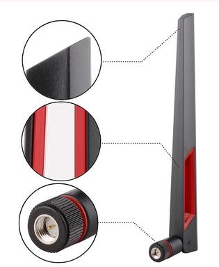 Antena Dual Band 12 dBi WiFi 2.4GHz, 5G, 5.8GHz RP-SMA [ZN0240]