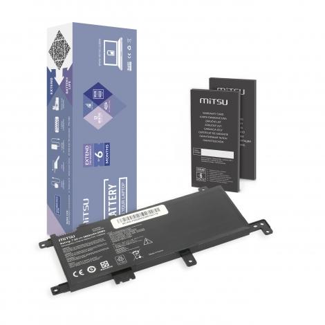 Mitsu bateria Asus F542 7.4V/7.6V, 3800mAh (29Wh) 2 ogniwa [BC/AS-F542]