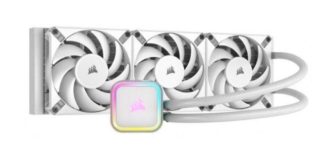 Corsair iCUE H150i RGB ELITE White (3x120 mm, RGB) [CW-9060079-WW]