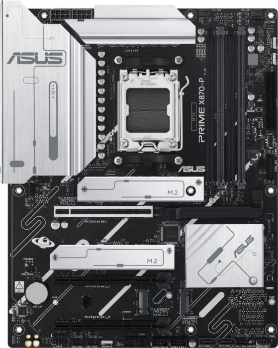 Asus PRIME X870-P (AMD X870) [AM5, 4xDDR5 do 8000MHz, (HDMI 2.1) (4xM.2, 1xPCIe 5.0 x16, 2xPCIe 4.0 x16 (x1)), ATX]