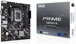 Asus PRIME H810M-K [S1851, 2xDDR5 do 6400MHz, (HDMI 2.1, VGA) (1xM.2, 1xPCIe 4.0 x16, 1xPCIe 4.0 x1), micro ATX]