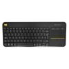 Logitech Wireless K400 Plus Touch (membranowa, niskoprofilowa z touchpadem)) (czarny) [920-007143]