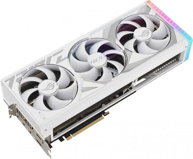 GeForce PCI-E RTX4090 Asus 24GB GDDR6X ROG Strix Gaming White [ROG-STRIX-RTX4090-24G-WHITE] (2xHDMI 2.1, 3xDP 1.4a) (384-bit, PCI-E 4.0)