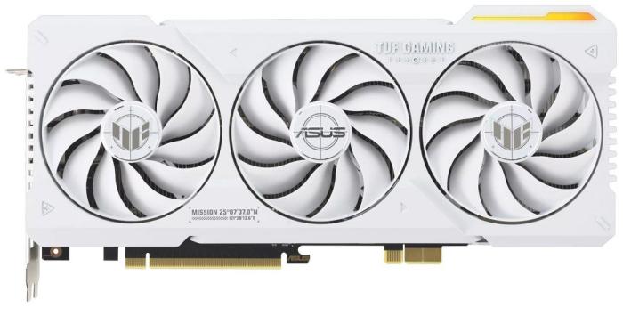 GeForce PCI-E RTX4070Ti Super Asus 16GB GDDR6X TUF Gaming OC BTF White [TUF-RTX4070TIS-O16G-BTF-WHITE] (2xHDMI 2.1a, 3xDP 1.4a) (256-bit, PCI-E 4.0)