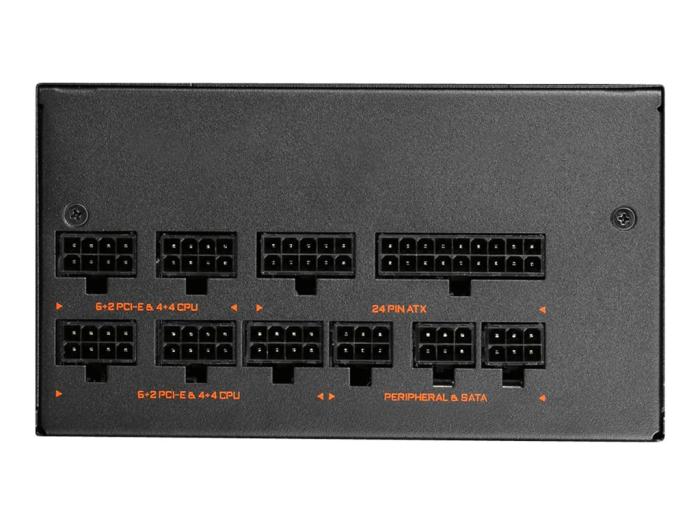 Gigabyte AORUS (750W) (1x135mm) Modularny 80+Gold (CPU 2x4+4) (PCI-E 4x6+2) (3xMolex, 6xSATA) [GP-AP750GM]