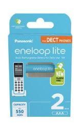 Panasonic Eneloop Lite akumulatory LR03, AAA 550mAh (2 szt.) [BK-4LCCE/2DE]
