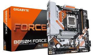Gigabyte B850M FORCE (AMD B850) [AM5, 2xDDR5 do 9600MHz, (HDMI 2.1, DP 1.4) (3xM.2, 1xPCIe 4.0 x16, 1xPCIe 4.0 x16 (x4), micro ATX]