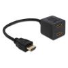 Delock adapter HDMI(M) 1.4 / HDMI(F) 1.4 X2 [65226]