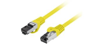 Lanberg (1.0m) Kabel sieciowy (Patchcord) kat.8.1 S/FTP LSZH CU Fluke Passed (żółty) [PCF8-10CU-0100-Y]