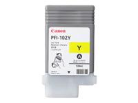 PFI-102Y (0898B001) - oryginalny atrament (yellow) (Canon imagePROGRAF iPF500, iPF510, IPF600, iPF605, iPF610, iPF610 plus, iPF650, iPF655, iPF700, iPF710, iPF720, iPF750, iPF750 MFP)