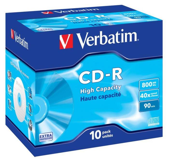CD-R Verbatim 800MB x40 10-pack Jewel [43428]