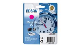 C13T27034012 (T2703) - magenta, oryginalny wkład z atramentem Epson, 3.6ml, 300 stron (WF-3620DWF, WF-3640DTWF, WF-7110DTW, WF-7610DWF, WF-7620DTWF, WF-7210DT, WF-7710DWF, WF-7715DWF, WF-7720DTWF)