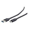 Gembird kabel USB-C Type-C (M) / USB 3.0 (M) (0.1 m) czarny [CCP-USB3-AMCM-0.1M]