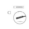 Wtyk z kablem do notebooków Microsoft Surface Pro 2, wtyk: 5-pinów (150 cm) [DC-T/MI1236]