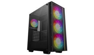 DeepCool Matrexx 55 Mesh V4 C Black (4x120mm)(2xUSB-A 2.0, 1xUSB-A 3.0, 2xJack) [R-MATREXX55-BCAGA4-G-4]