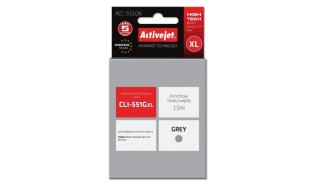 ACC-551GN - szary, wkład z atramentem ActiveJet, 15 ml, zamiennik CLI-551G (Canon Pixma iP7250, iP8750, MG5450, MG6350, MG7150, MG7550)