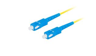 Lanberg patchcord światłowód SM SC/UPC-SC/UPC SIMPLEX 3mm LSZH G657A1 żółty (2m) [FO-SUSU-SS11-0020-YE]