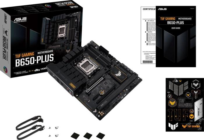 Asus TUF GAMING B650-PLUS (AMD B650) [AM5, 4xDDR5 do 7600MHz, (HDMI 2.1, DP 1.4) (3xM.2, 1xPCIe 4.0 x16, 1xPCIe 4.0 x16 (x4), 2xPCIe 4.0 x1), ATX]