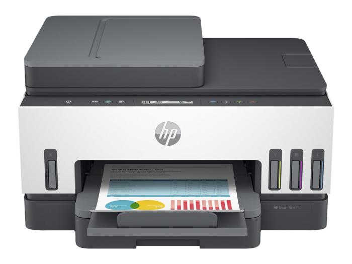 HP Smart Tank 750 All-In-One (drukarka, kopiarka, skaner, ADF) (USB 2.0, WiFi, BT LE) automatyczny dupleks [6UU47A]
