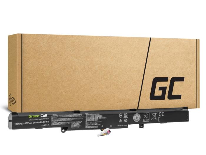 Green Cell bateria A41N1501 do Asus ROG GL752 GL752V GL752VW, Asus VivoBook Pro N552 N552V N552VW N552VX N752 N752V N752VX, 15V 2000mAh [AS59]
