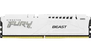 DDR5 32GB 6400 MHz Kingston Fury Beast White EXPO CL32 1.4V [KF564C32BWE-32]