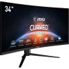 34’’ MSI Optix MAG342CQR (VA LED 4K zakrzywiony 1500R, 3440x1440, 300, 178/178, 1ms, 118.25% sRGB, 144Hz) (2xHDMI 2.0, DP 1.4) czarny