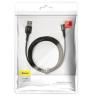 Baseus kabel szybkiego ładowania i transmisji (Fast Charge) USB-C (M) / USB 2.0 (M) (0.5 m) LED [CATGH-A01]