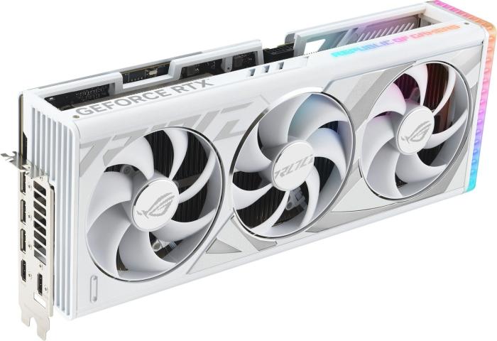 GeForce PCI-E RTX4090 Asus 24GB GDDR6X ROG Strix Gaming OC White [ROG-STRIX-RTX4090-O24G-WHITE] (2xHDMI 2.1, 3xDP 1.4a) (384-bit, PCI-E 4.0)