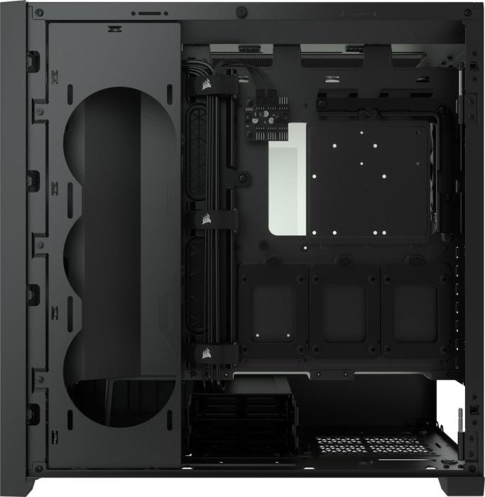 Corsair 5000D AIRFLOW Tempered Glass Black [CC-9011210-WW] (szkło hartowane) (2x2.5, 4x3.5/2.5) (2x USB Gen1, 1x USB-C 3.2 Gen1)