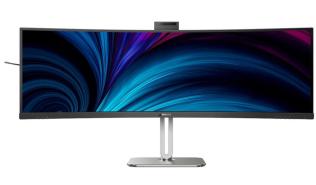 (49) 48.8 Philips 49B2U6903CH/00 (VA LED,  Zakrzywiony 1800R, 5120x1440, 450, 4ms, 119%sRGB, HDR400, 100Hz) (2xHDMI 2.0, DP 1.4, Thuderbolt 4, 2xUSB-C, 4xUSB-A, RJ-45) głośniki, kamera, mikrofon, czarno-srebrny