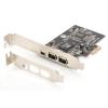 Kontroler Fire Wire PCI-E 400 Digitus (2x6-pin, 1x 4-pin) wew., (1x 6-pin zew.) IEEE1394a [DS-30201-5]