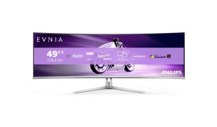 (49) 48.9 Philips Evnia 49M2C8900/00 (OLED zakrzywiony, 5120x1440, 250, 0.03ms, 153.1%sRGB, HDR400, 240Hz) (2xHDMI 2.1, 1xDP 1.4, 1xUSB-C 3.0/DP 1.4, 4xUSB-A 3.0, 1xUSB-B 3.0) głośniki (4x7.5W), biały