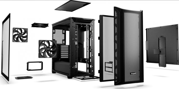 be quiet! Shadow Base 800 Black  (szkło hartowane) (2xUSB 3.2 Gen1, USB-C 3.2 Gen2) (4x2.5, 2x3.5)  [BGW60]