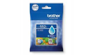 LC552C - cyan, oryginalny wkład z atramentem Brother, 6 ml, 550 stron (Brother MFC-J3660DW, MFC-J3960DW)