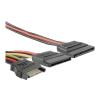 Qoltec Kabel zasilający SATA (M) / 2xSATA (F) (50 cm) [27615]