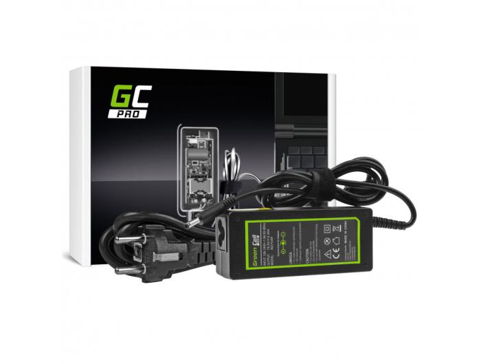 GreenCell zasilacz do laptopa DELL 19.5V / 3.34A / 65W z wtyczką 4.5x3.0mm + pin [DEL195334C, AD75AP]