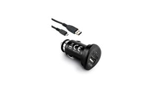 Acme ładowarka samochodowa fast USB (5V,1.2A, maks. 6A) czarna + kabel micro USB CH10 [4770070874158] [115249]
