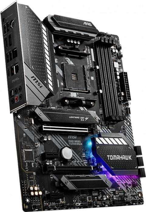 MSI MAG B550 TOMAHAWK (AMD B550) [AM4, 4xDDR4 do 4866MHz, (HDMI 2.1, DP 1.4) (2xM.2, 1xPCIe 4.0 x16, 1xPCIe 3.0 x16 (x4), 2xPCIe 3.0 x1), ATX]