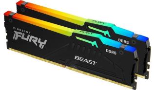 DDR5 16GB (2x8GB) 6000 MHz Kingston Fury Beast Black RGB EXPO CL30 30-36-36 1.4V [KF560C30BBEAK2-16]