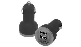 e5 Ładowarka samochodowa 2xUSB 12/24V 5V 2100mA (2A) [RE02115_black]