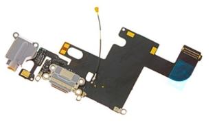 Gniazdo zasilania do iPhone 6 /6G / A1549 / A1586 / A1589 szary [ZN0161]